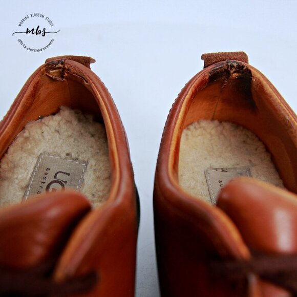 UGG 5527 Split Toe Leather Oxford Dress Shoes‎ Brown Men 8 main image 7